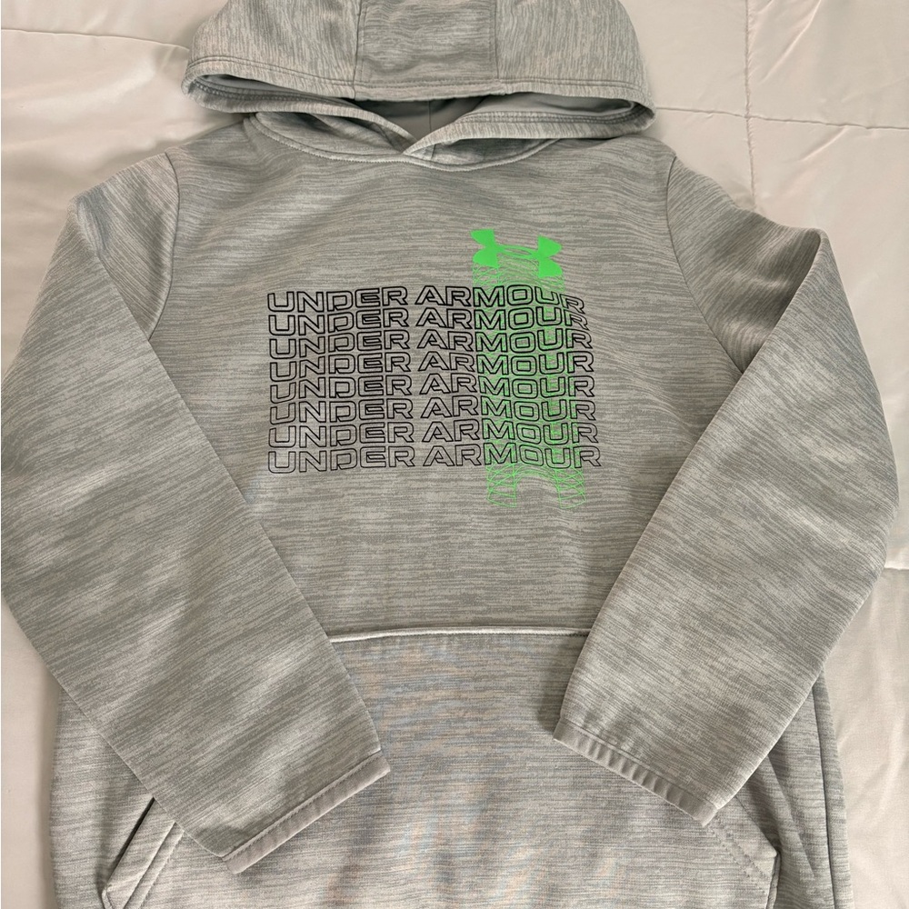 Under Armour Light Gray Fleece Hoodie